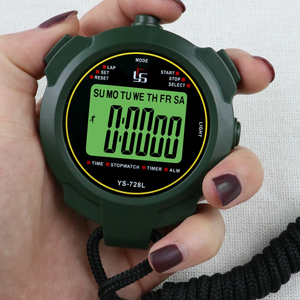 Professional Electronic Digital Stopwatch Multifuction Handheld Training Timer
