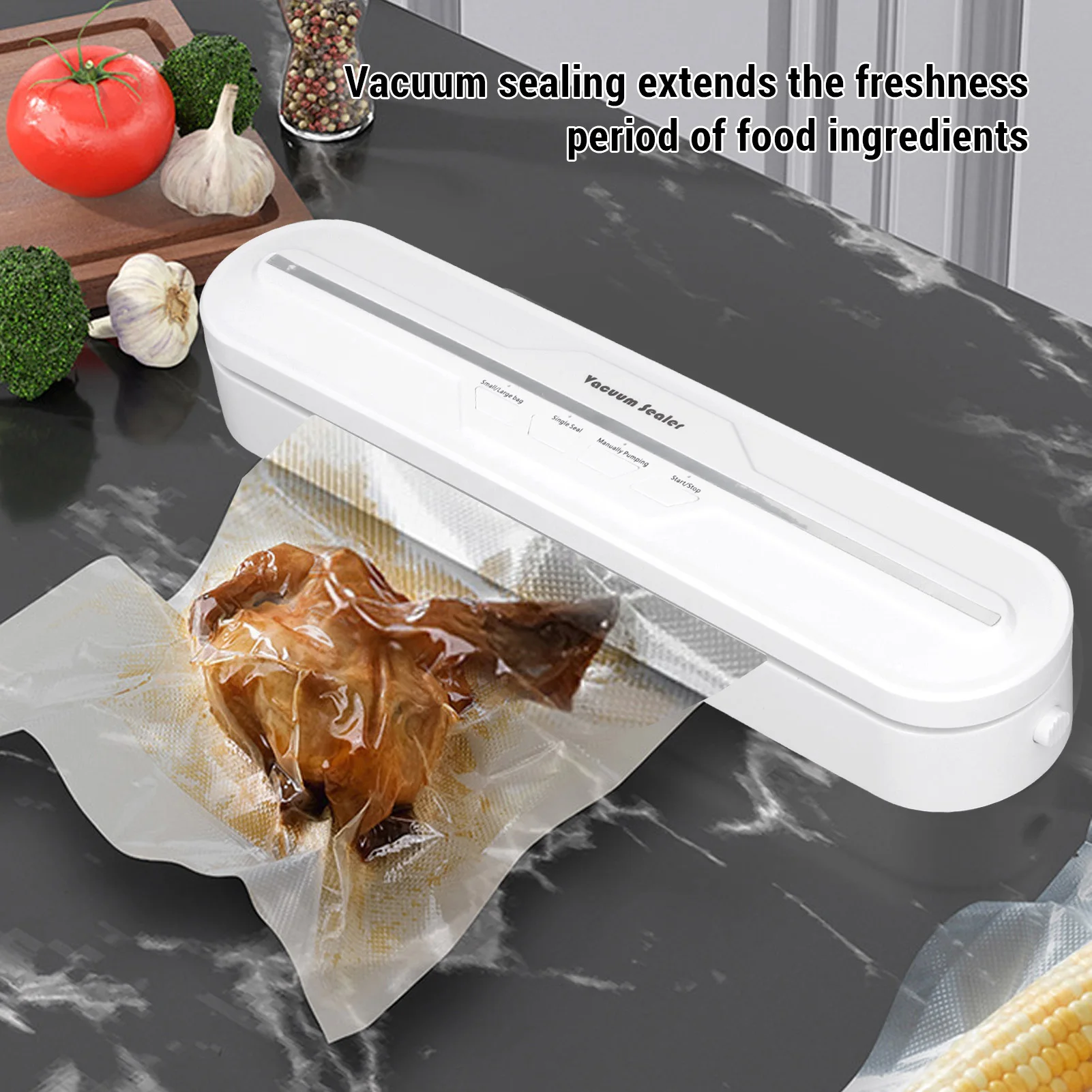 컴팩트 120W 자동 진공 포장기 가정용 신선 식품 보 - Food Snacks Easy 리뷰 및 가격