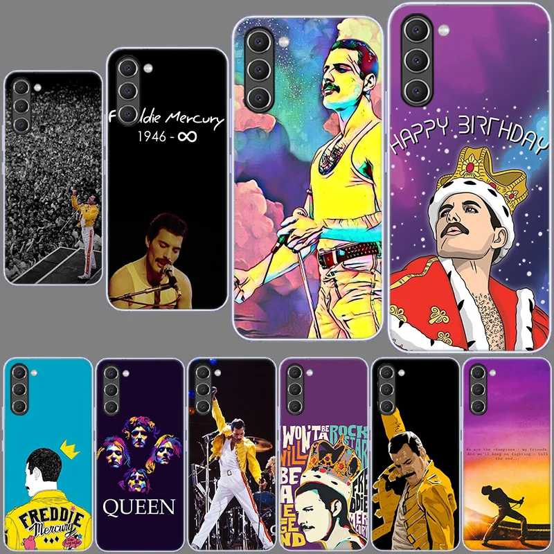 Rock Funky Freddie Mercury Queen Case for Samsung Galaxy A70 A50 A40 A30S A20S A71 A51 A41 A31 A21S A11 A10S A9 A8 A7 A6 A20E A0