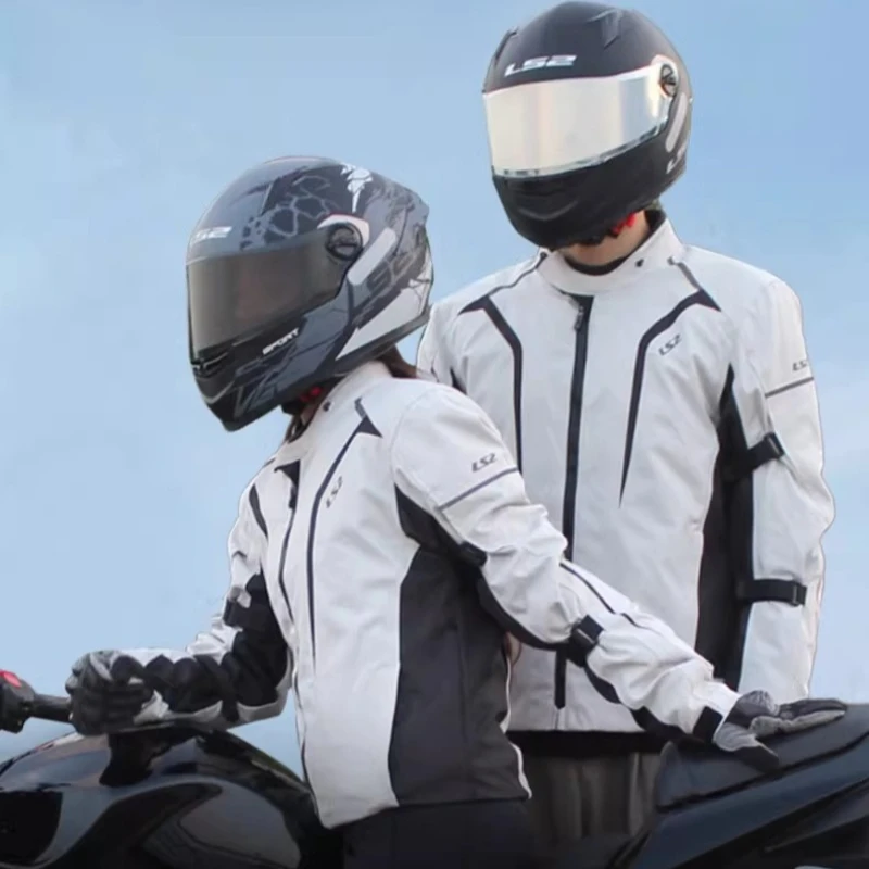 

Four Seasons Motorcycle Jacket For Men Women Motorbike Riding Jackets Anti-fall Wear-Resistant Motocross Clothing Waterproof