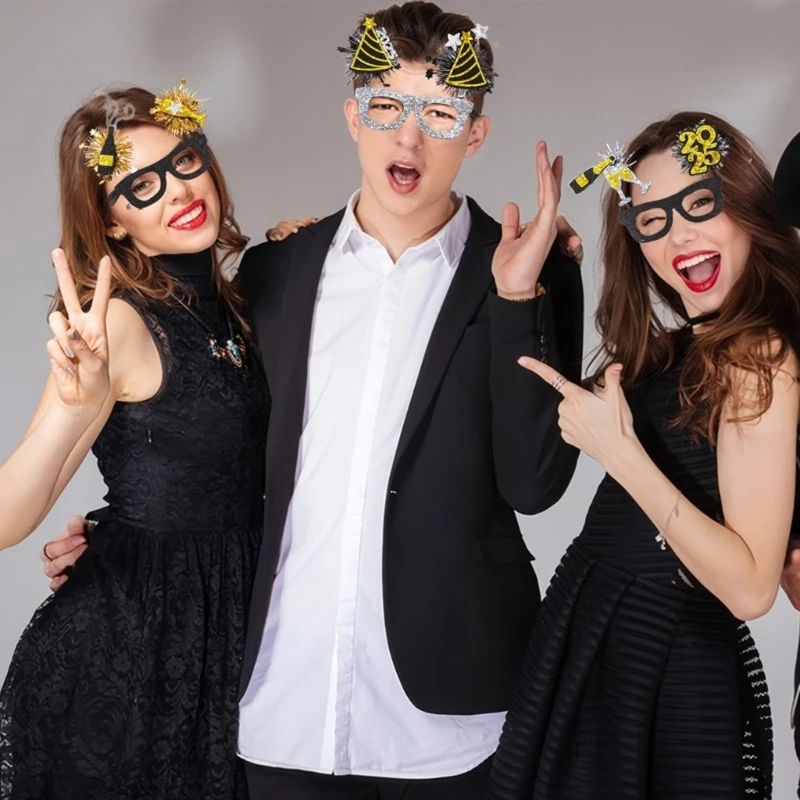 Stylish New Year's Eve Fashionable Party Accessories Comfortable Novelty Glasses