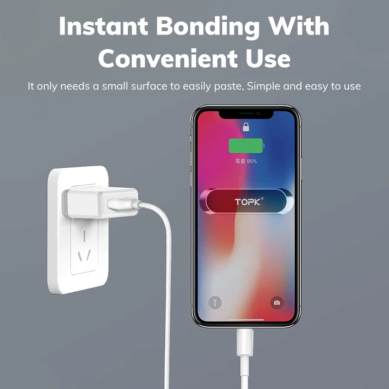 TOPK Magnetic Car Phone Holder Magnet Mount Mobile Cell Phone Stand GPS Support For iPhone 13 12 Xiaomi Huawei Samsung Oneplus