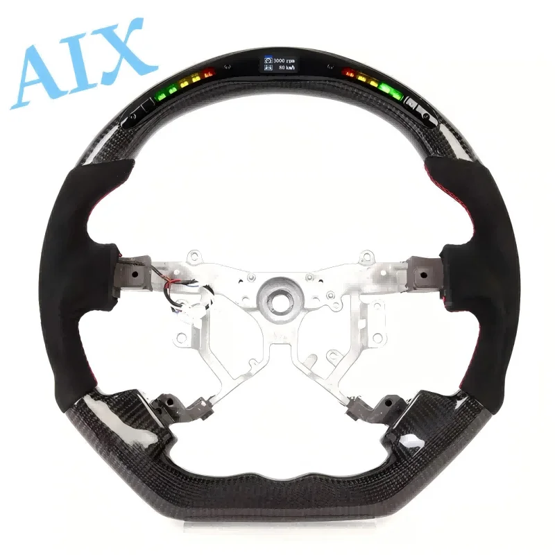 

Светодиодный руль из углеродного волокна для Toyota Mark X Reiz 2005-2012, индивидуальный спортивный дизайн