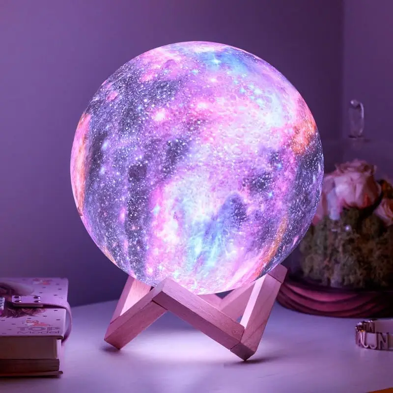 

Planet Atmosphere Bedside Lamp Moon Decoration for Bedroom Creative Night Light Led Lights Home Table Desk Usb Interior Lighting