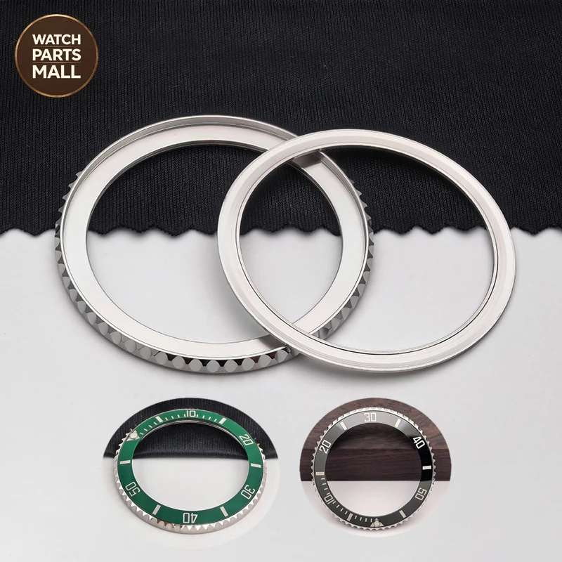Ceramic Watch Bezel For RLX Submariner 126610 Metal Ring 126610LV 126610LN Generic Watch Parts
