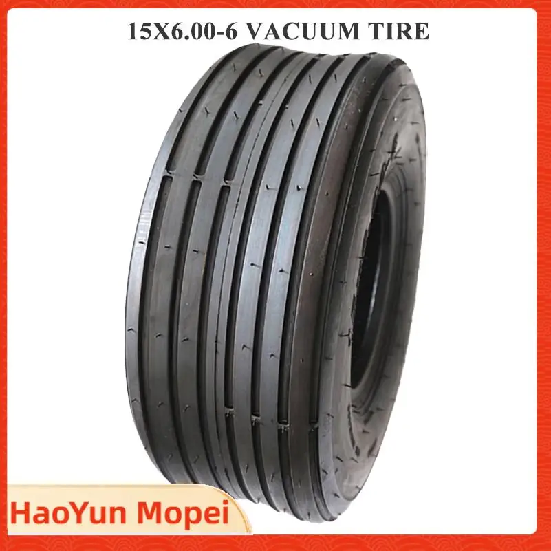 

15X6.00-6 Tubeless Tire with Rim for 168CC Go Karts, Suitable for ATV and Motorcycle