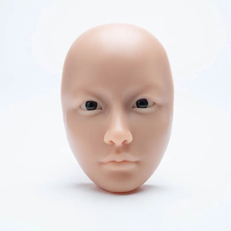 

Makeup full face practice model non-toxic silicone bionic skin model eyebrows eyelashes eyeshadow makeup artist suitable