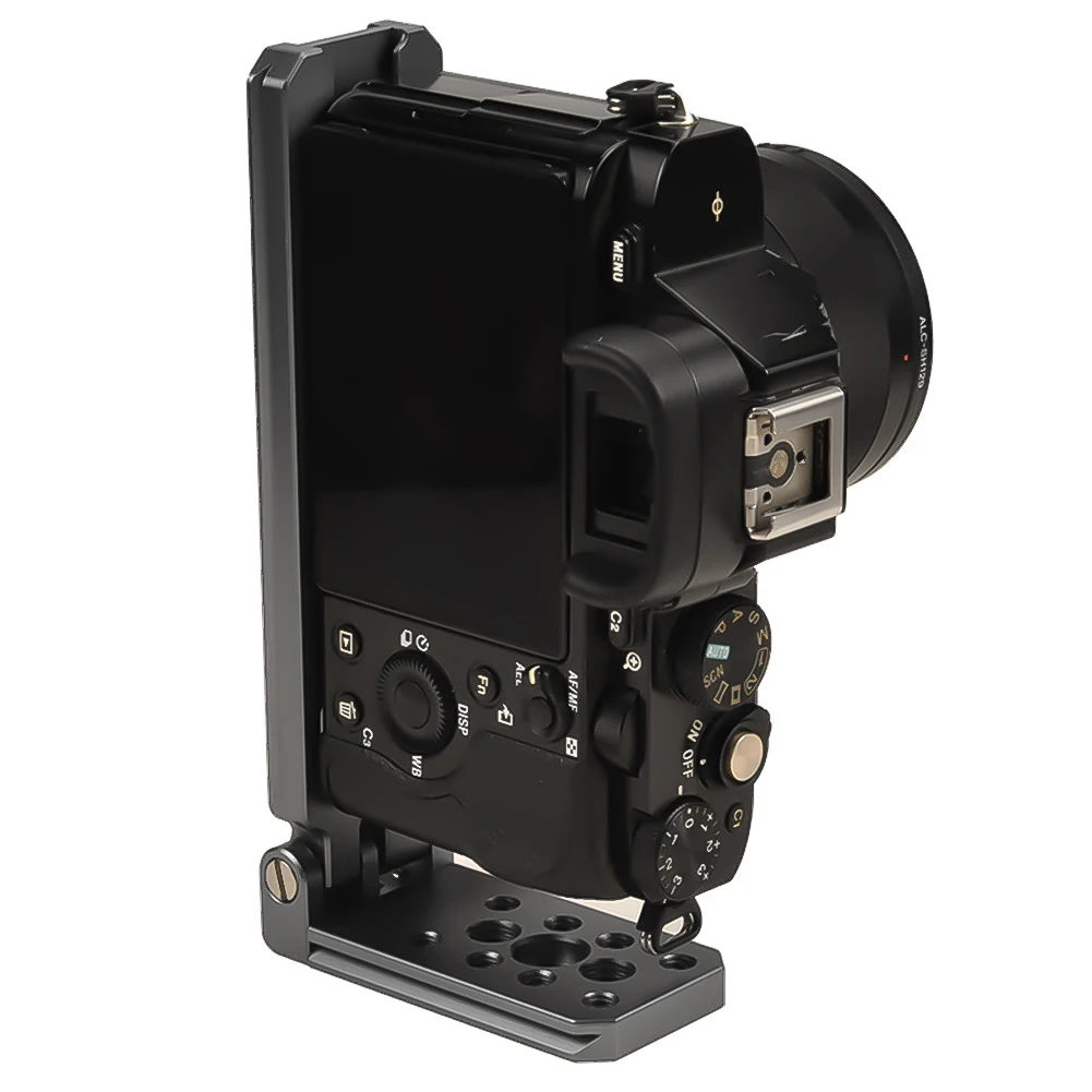 ユニバーサルカメラ-l-ブラケット折りたたみ式-l-字型マウントプレート垂直水平切り替え-l-字型ホルダーキヤノンニコンソニートライポッド用