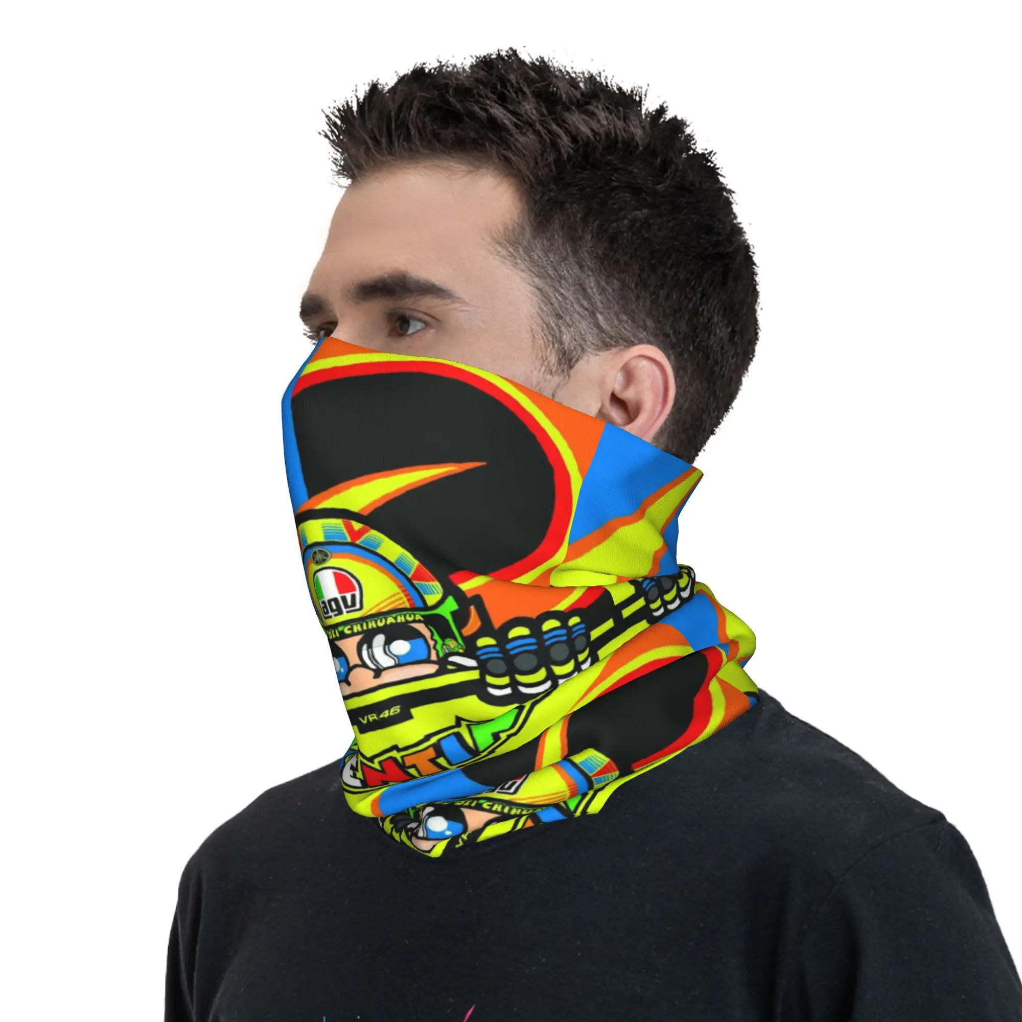 Ghetta per il collo Bandana da corsa personalizzata Moto-Gp Racer per sci ciclismo uomo donna sciarpa avvolgente passamontagna scaldino