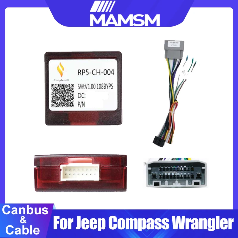 

Xinpu RP5-CH-004 Canbus Box Android Car Radio Adapter decoding box for Jeep Compass Patriot 2010-2016 Jeep Wrangler 2011-2014