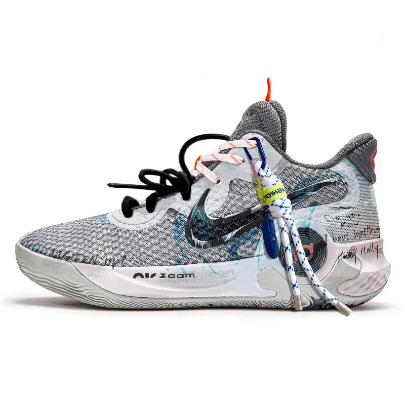

[Custom The Sea of Disappointment]Nike KD Trey 5 IX Cushioning Anti-Slip And Wear-Resistant Mid-Top Basketball Shoes Unisex G