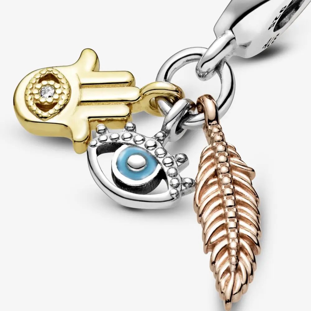 New 925 Sterling Silver Conch Crown Wings Charm Of Ley 925 Chain Beaded Fit Original Bracelet Accessories DIY Women Love Jewelry