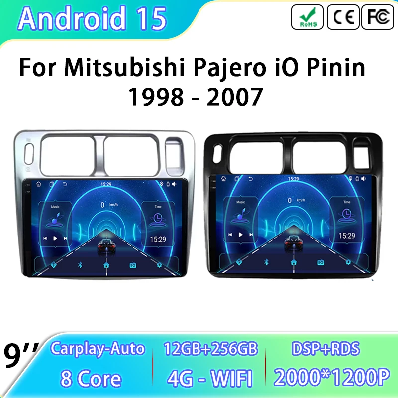 

Android Auto Carplay For Mitsubishi Pajero iO Pinin 1998 - 2007 Car Radio Navigation GPS Multimedia Video Player Head Unit 2Din