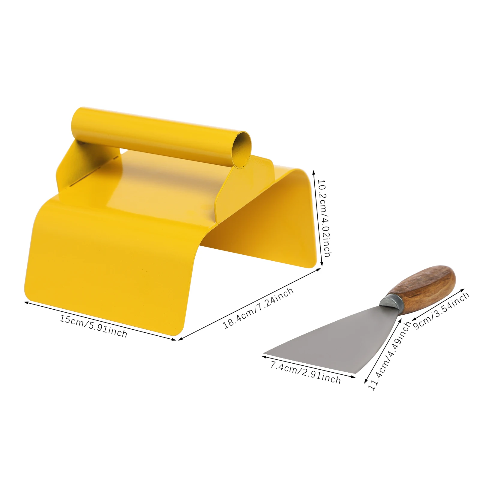 Инструмент для изготовления цементных моделей в форме наклона с ручкой и шпателем, шпателем для ландшафтного бордюра, шпателем для отверждения бетона для садов, газонов