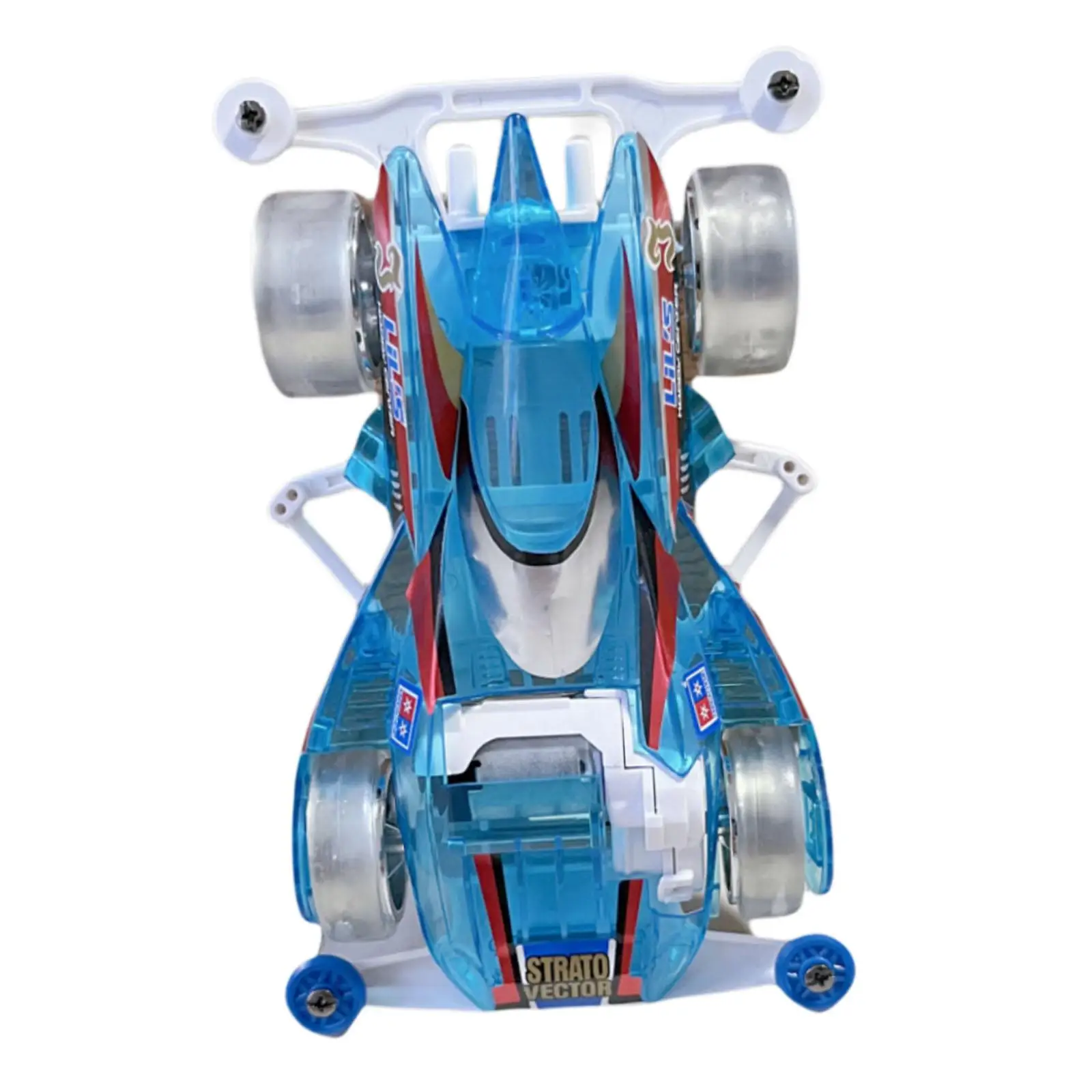 DIY Mini 4WD Racer Car Toy Handmade DIY Project Learning Toy for Kids School