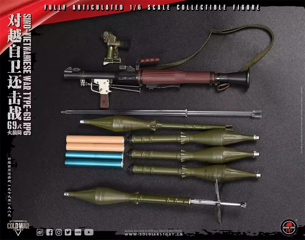 

Not Real 1/6 Soldierstory SS140 Asia Soldier Handsome Guy Man Heavy Weapons Toys Model PVC Material Shovel Accessories For 12"