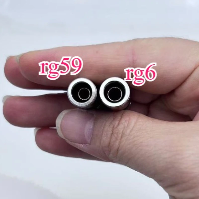 

100 шт./пакет, полностью медный водонепроницаемый 75-5 RG6 75-4 GR59, экструдированный британский ТВ-кабель с F-образной головкой, 24 экранированных универсальных разъема