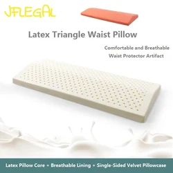 JFLEGAL-almohada Lumbar de látex Natural de Tailandia para mujeres embarazadas, ayuda a dormir de lado, almohada de maternidad, cuidado Cervical, almohada de embarazo