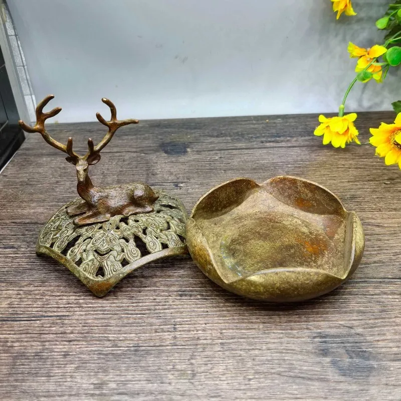 Jie Shanyuan for Home Use, Indoor Sandalwood Burner, Copper Coil Incense Ceramic Ornament