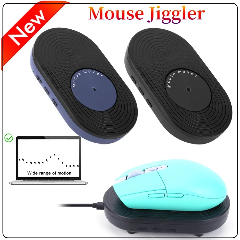 Mouse Jiggler Undetectable Mouse Mover Virtual Automatic Move Wiggle Shaker Simulator with ON/OFF Switch for Computer Awakening