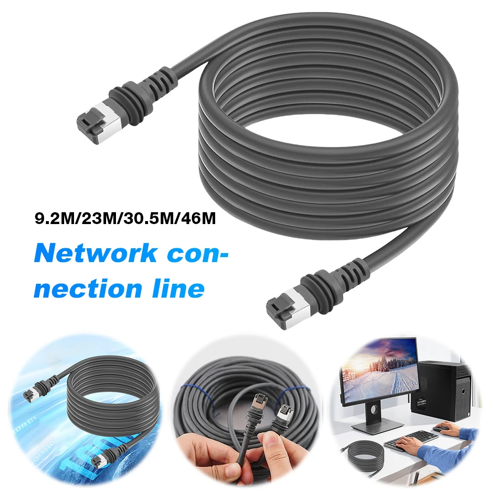 For Starlink Gen 3 Cable Ethernet Cable 2000Mbps Standard V3 Cable Ethernet Cord W/ RJ45 Connector Plug and Play for Starlink V3