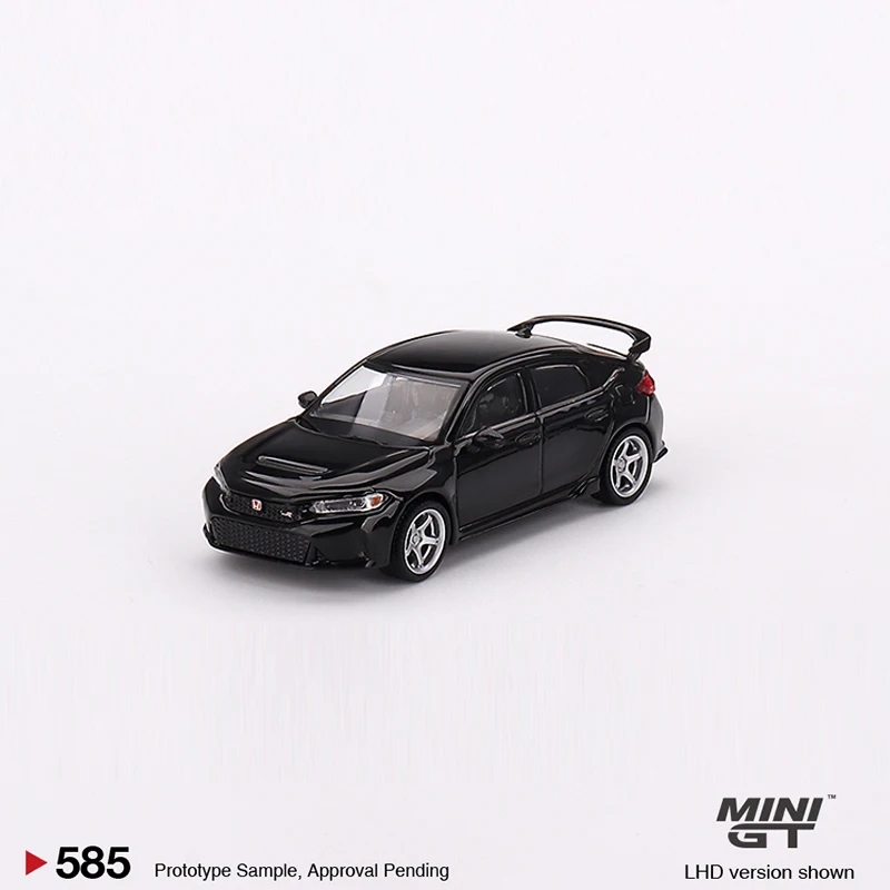 MINIGT 1:64 Model Car Civic Type R Crystal Black Pearl 2023 #585 LHD