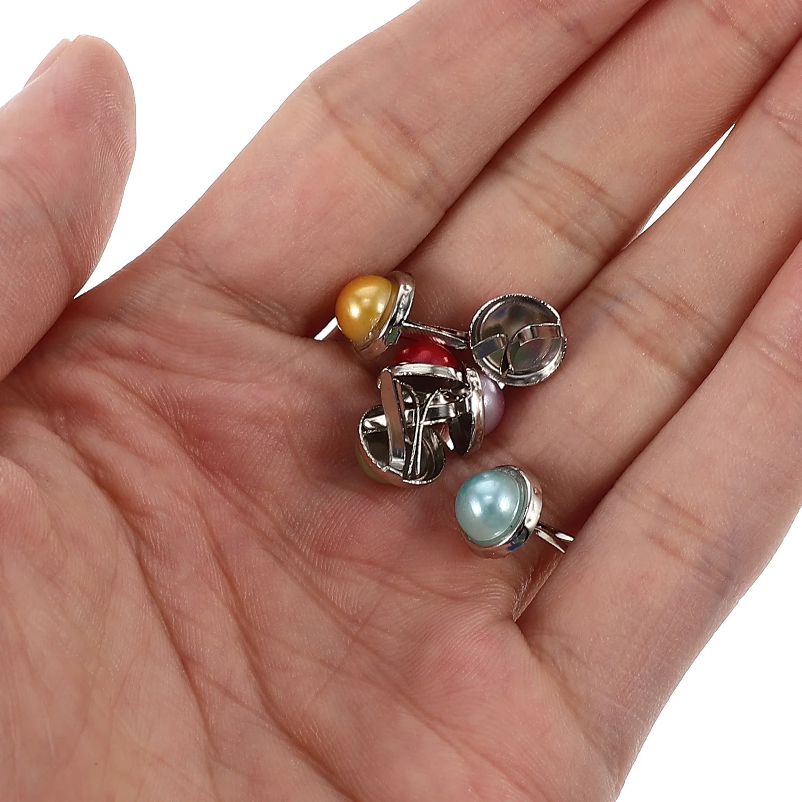 

100Pcs Craft DIY Brads Metal Brads for Creative Ornaments and Exquisite Pendant Making Two-Legged Nails Decorative Nails