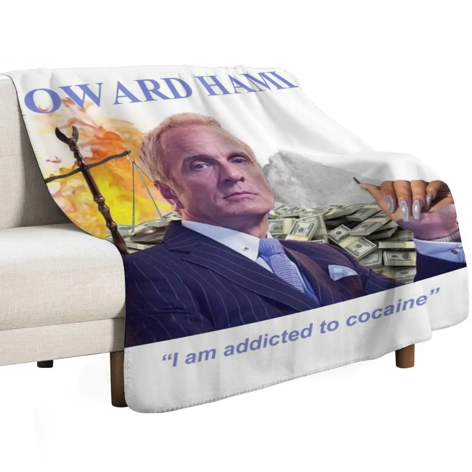 based howard hamlin Throw Blanket Soft Warm Blanket Gift for Grandparents