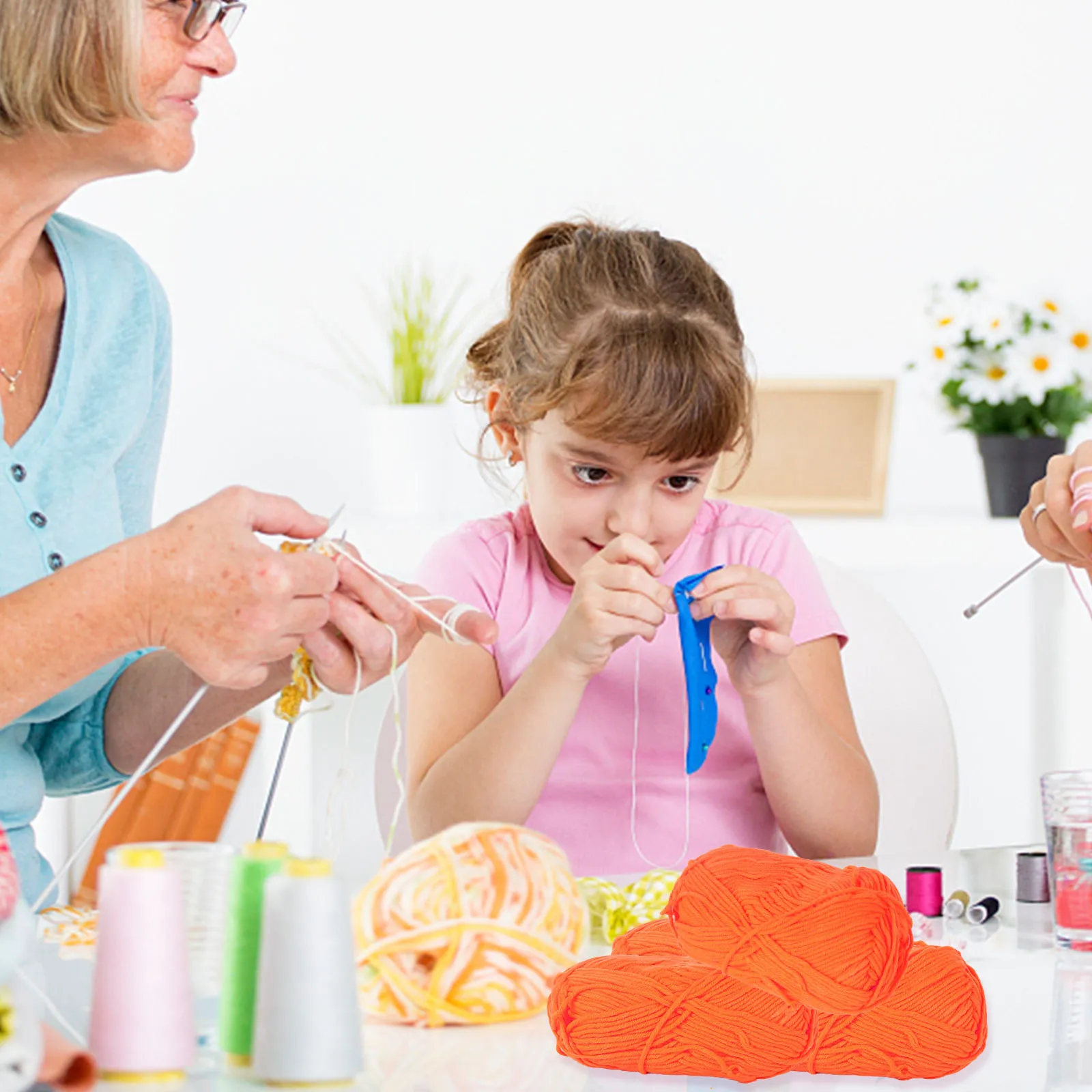 Пряжа из молочного хлопка 50 г, толстая, для свитеров, аксессуаров, проектов вязания крючком и спицами, мягкая, теплая на ощупь, безопасная для кожи, оранжевая