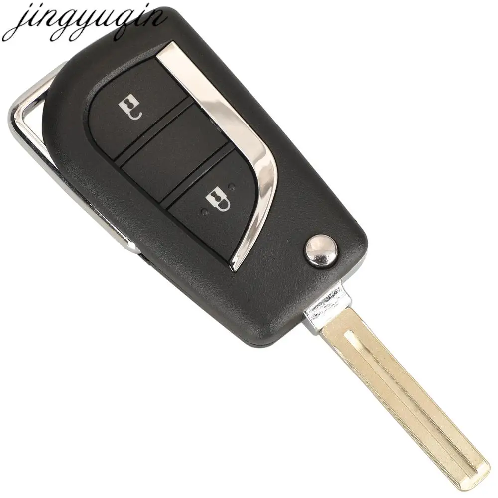 Jingyuqin 2BTNS Remote Car Key Alarm 433MHZ 8A Chip For Toyota Hilux 2015 2016 2017 2018 2019 2020 Yaris 2018-2022 YARis Cross