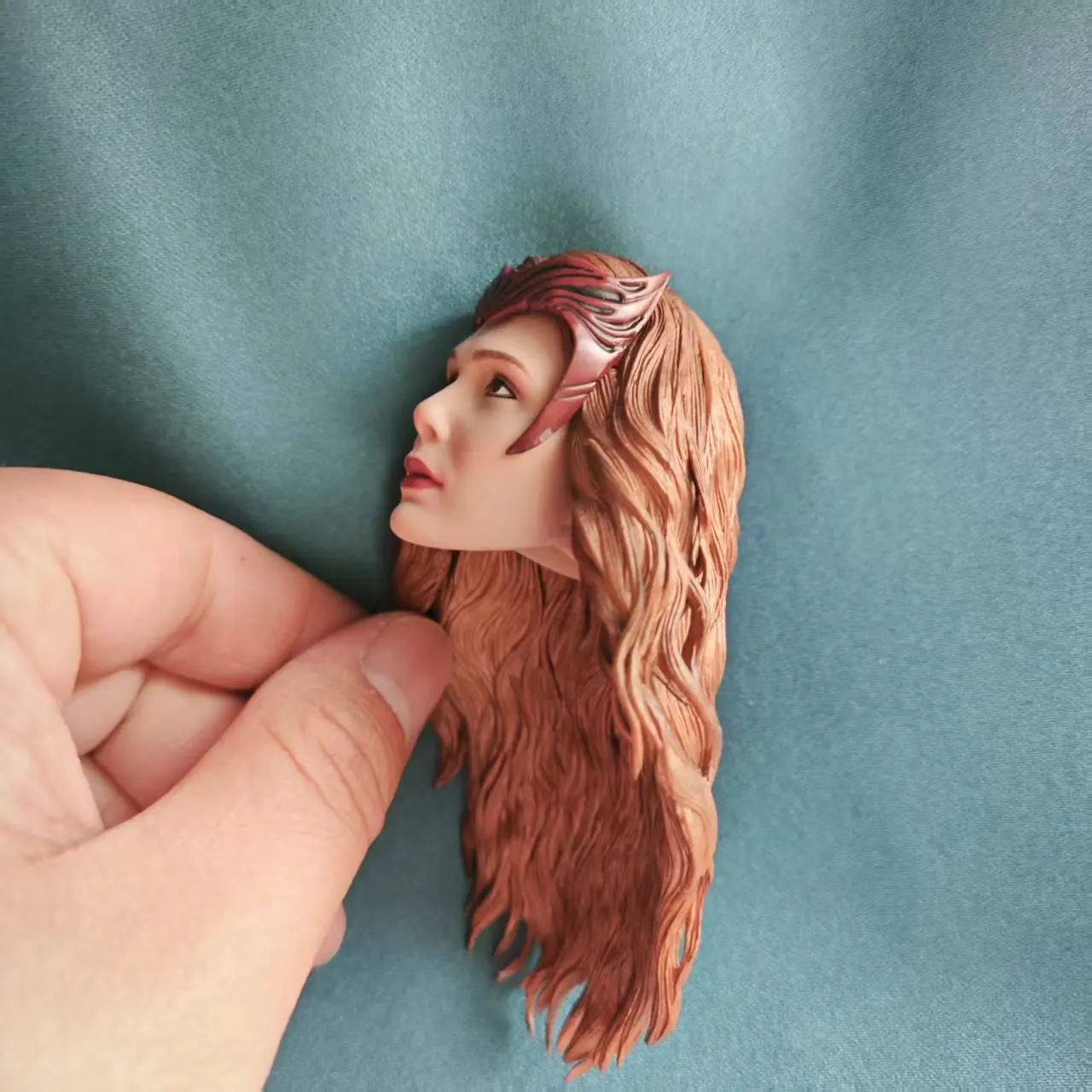 Em estoque 1/6 elizabeth cabeça esculpida modelo com máscara caber 12 ''feminino soldado figura de ação corpo bonecas tq0520 brinquedos