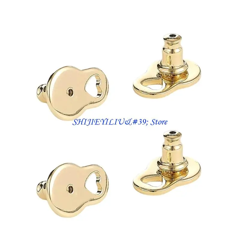 E21F Pack Of 4 Secure Earring Supports  Backings For Heavy Studs Comfortable Wear