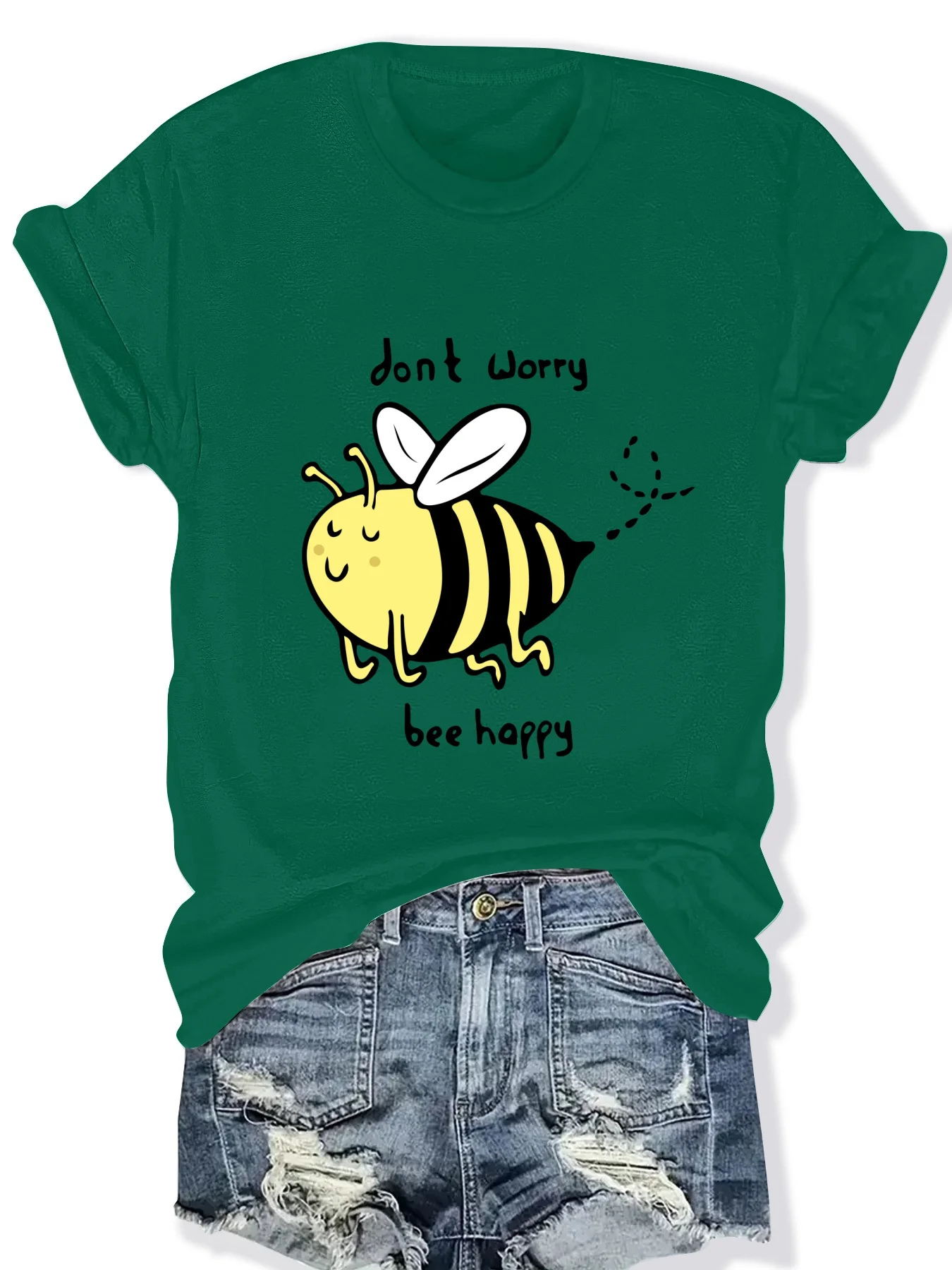 

Fashionable Ladies Animal Pattern Print round Neck Short Sleeve T-Shirt Stylish Casual Top for Women