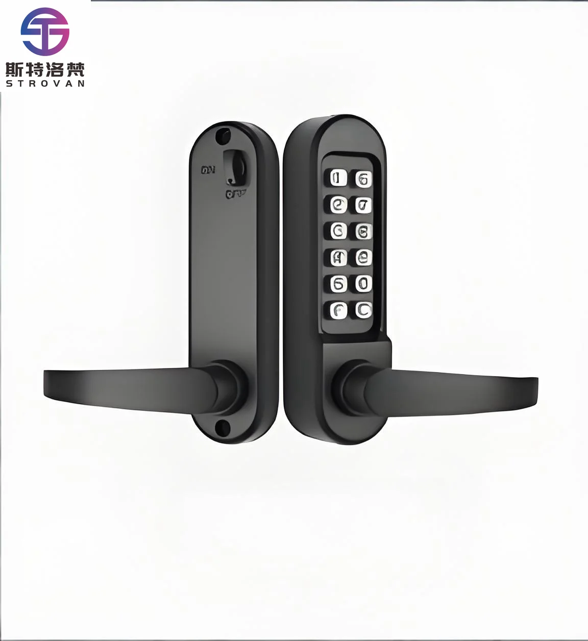 

High Security Anti-Theft Mechanical Combination Lock Non-Electronic Hotel Lock Double Sided Push Button Lock for Wooden Door