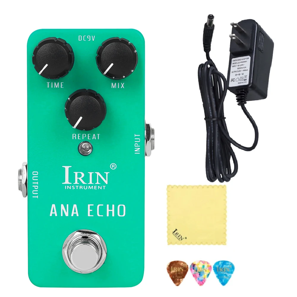 

﻿IRIN RS-10 Ana Echo Guitar Effect Pedal Smooth Analog Delay Effects True Bypass Pure Analog Line Pedals Guitar Accessories ﻿