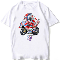 AMEITTE Andrea Dovizioso Dovi 04 GP Riding T-Shirt Men Short Sleeve Boy Adventure Sport Casual White Tops Motorcycle Rider Tees