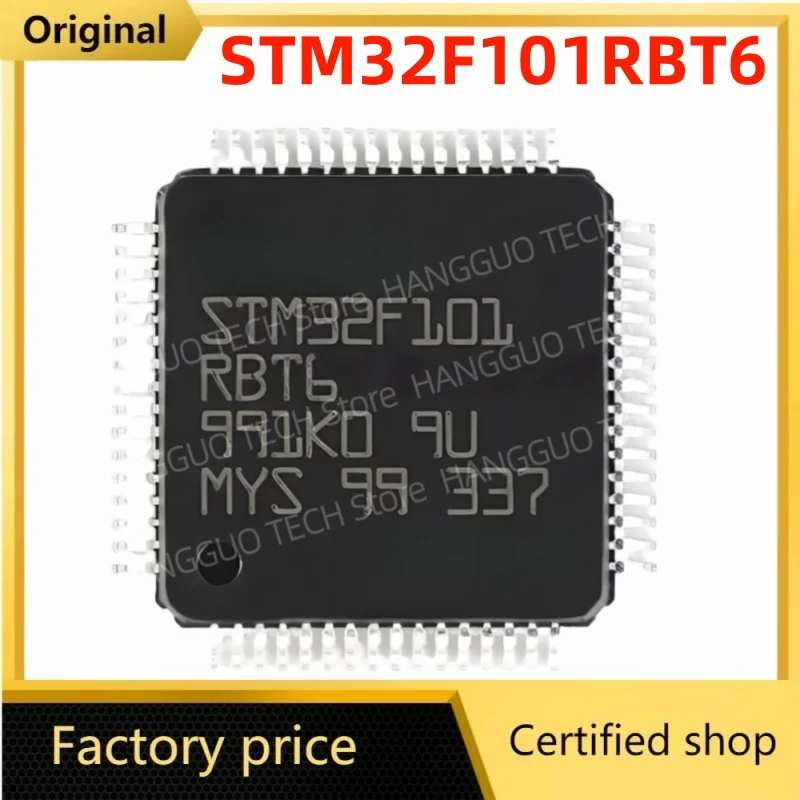 

5 шт./лот, новый и оригинальный STM32F101RBT6 LQFP-64 ARM Cortex-M3 32-битный микроконтроллер MCU IC Chip