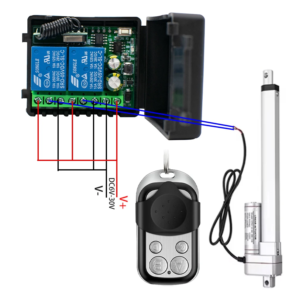 DC12V-24V  Actuator Motor Controller,Actuator Remote Control, 10A Current, Actuator with Remote