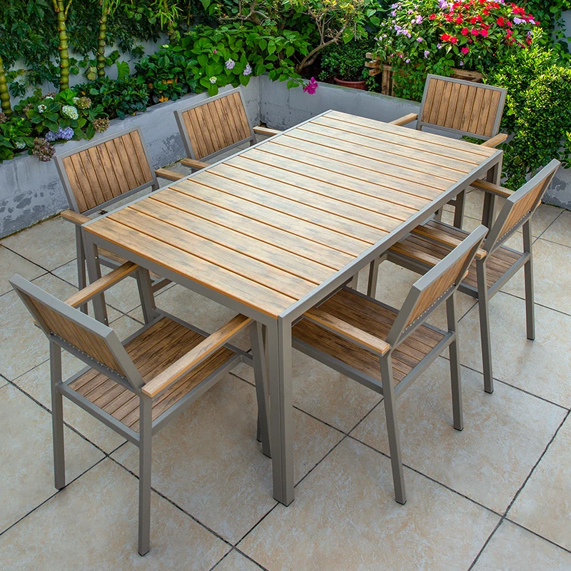 

Modern Luxury Patio Furniture Restaurant Garden Table Set Outdoor Dining Table And Chairs Set Manufacturer