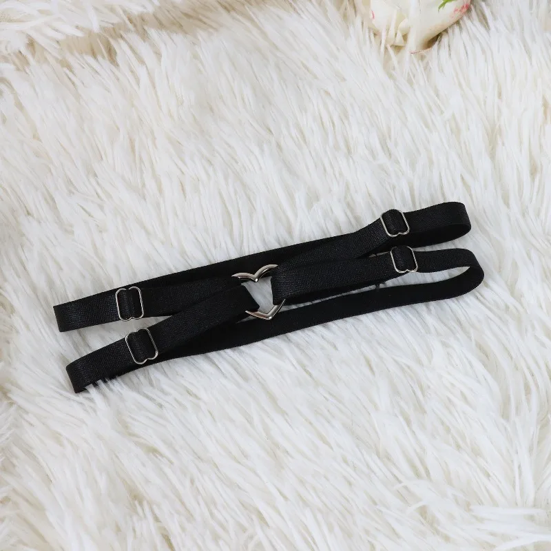 2pcs Adjustable Heart-Shaped Garter Belt Set