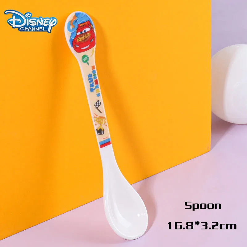 Disney Anime Lightning McQueen Kids Cutlery Kawaii Cartoon McQueen Spoon Fork Water Cup Mug New Dinner Plate Rice Soup Bowl Gift