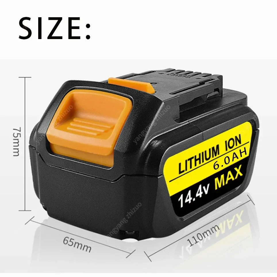 for Dewalt 14.4V 6.0AH/8.0AH power tools battery DCB140 DCB141 DCB142 DCD735L2 DCF835C2 DCF835L2 DCL030 lithium-ion battery