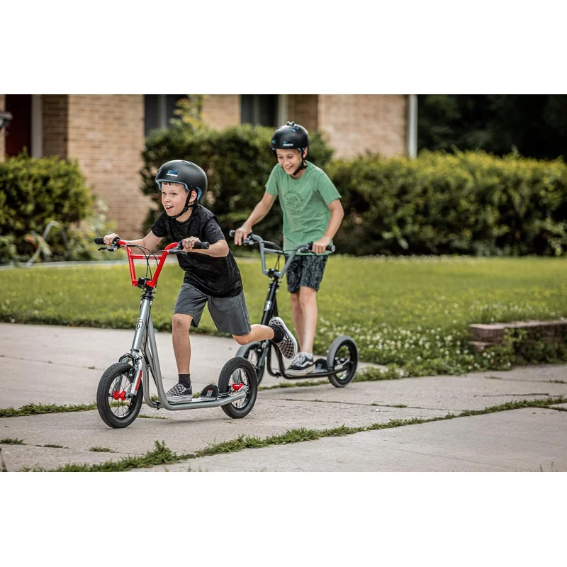 Mongoose Trace -Electric Scooter for Youth Boys Girls Age 8  Year Old, Max Weight of 220 lbs., 12-Inch Air Tires, Non-Fol