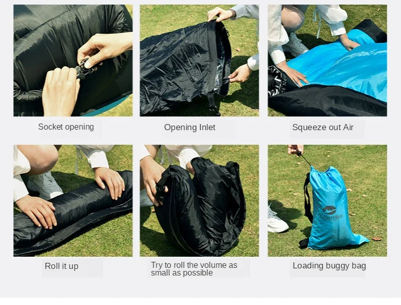 Camping Mat Double Layer Thicken Portable Inflatable Air Cushion Lazy Sofa Bed Office Outdoor 공기를 넣은 쿠션 Domestic Air Cushion