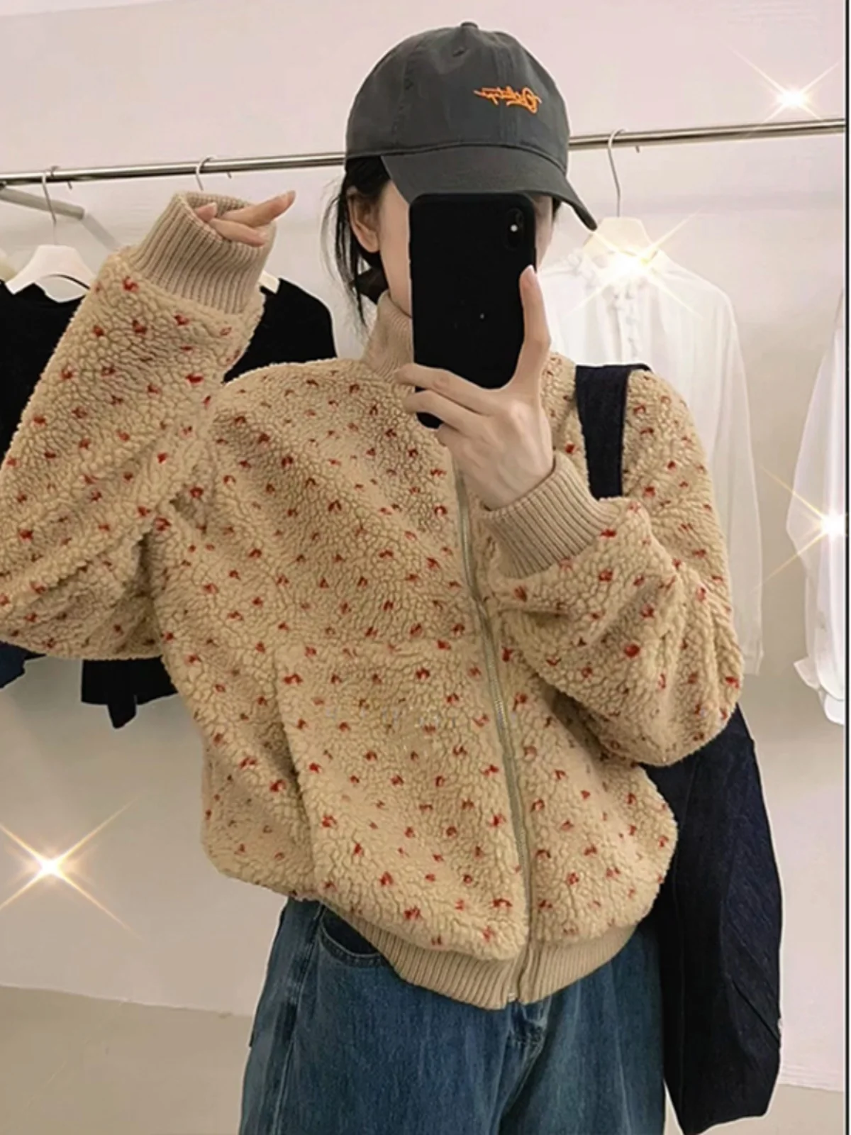 เสื้อขนแกะคอสูงสไตล์เกาหลีสำหรับผู้หญิง ฤดูหนาว รุ่นใหม่ อเนกประสงค์ อุ่น นุ่มฟู ทันสมัย เหมาะสำหรับใส่ไปทำงาน