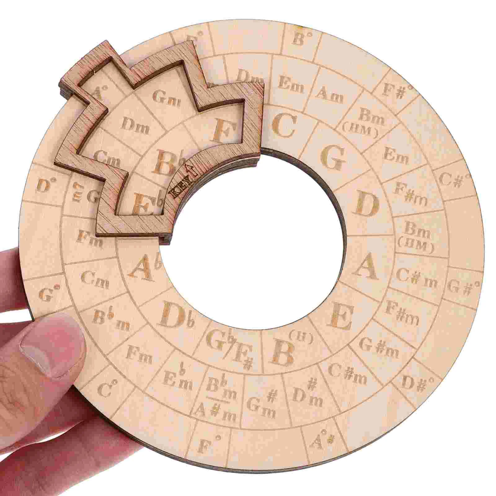 Wooden Melody Tool Chord Wheel Circle of Fifths for Instruments Musicians General Guitar Accessories