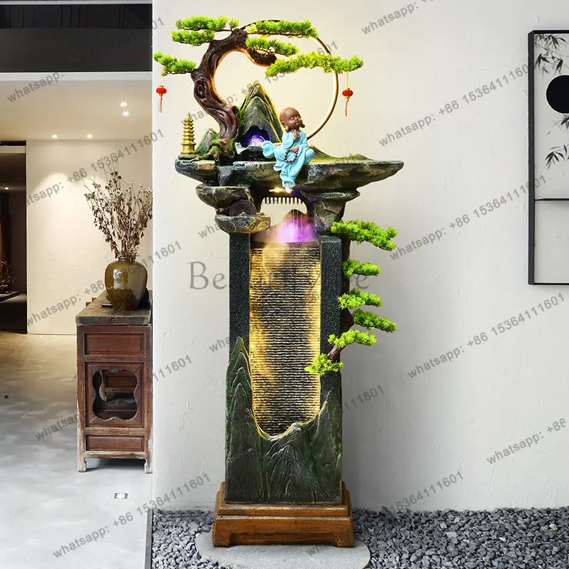 New Chinese rockery flowing water fountain circulating water living room ornament