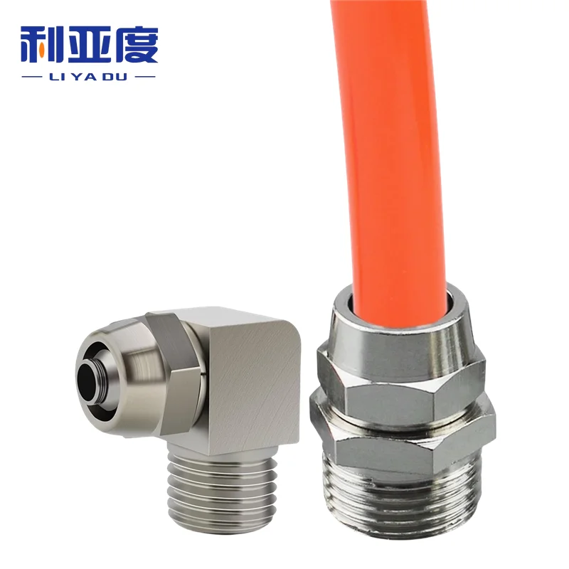 Metal PV PE PU Pneumatic quick coupling Air Quick Connector For Hose Tube Fast Joint Connection OD 4 6 8 10 12 14 16 MM