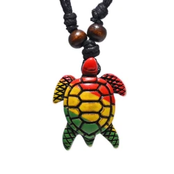 FX061 Color Sea turtles necklace pendant men Choker Jewelry women Tribal style Imitation Yak Bone necklace New Zealand Maori