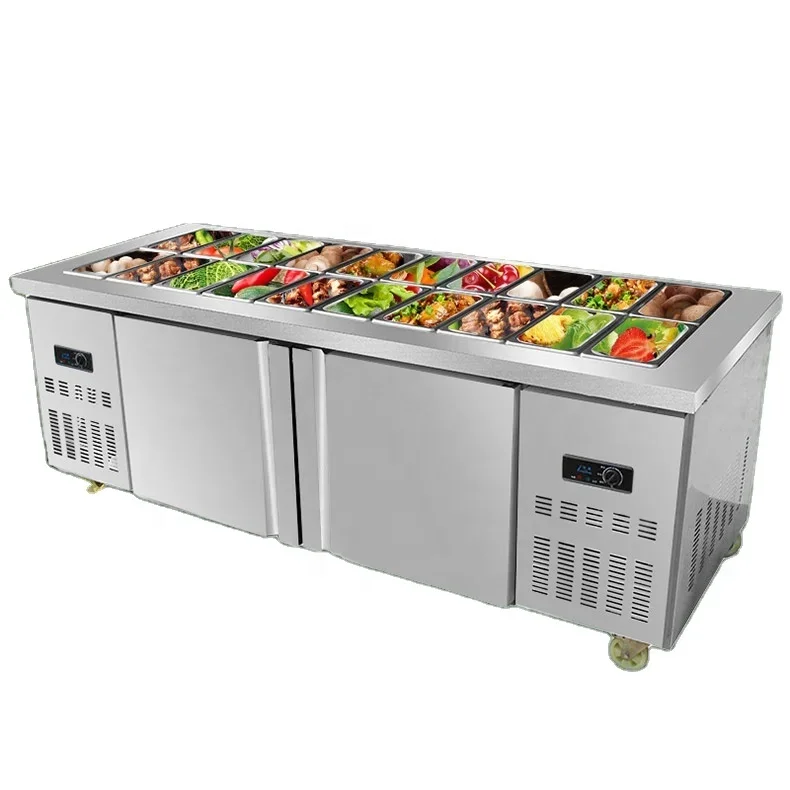 Large Capacity Table Top Freezer Commercial Stainless Steel Kitchen Equipment Restaurants Working Hotel Restaurant Supplies